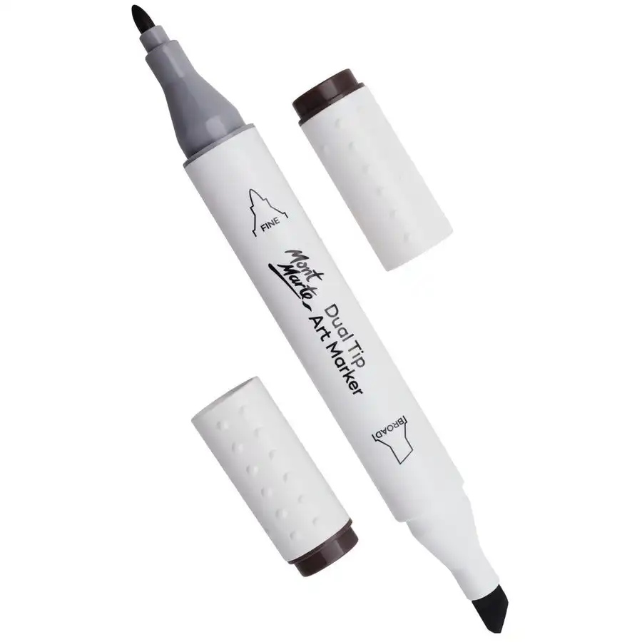 Mont Marte Dual Tip Alcohol Art Marker - Warm Grey