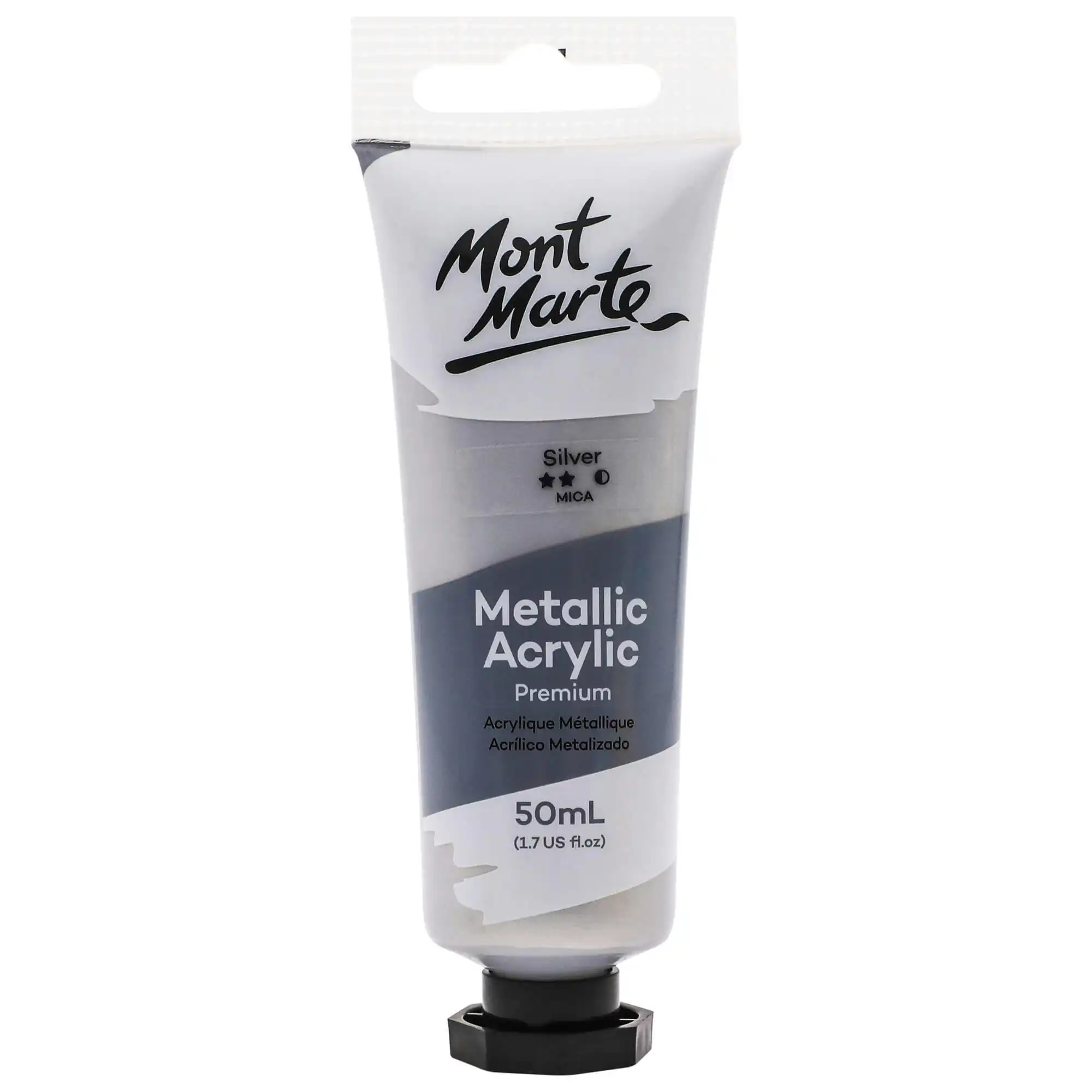 Mont Marte Metallic Acrylic Paint Silver