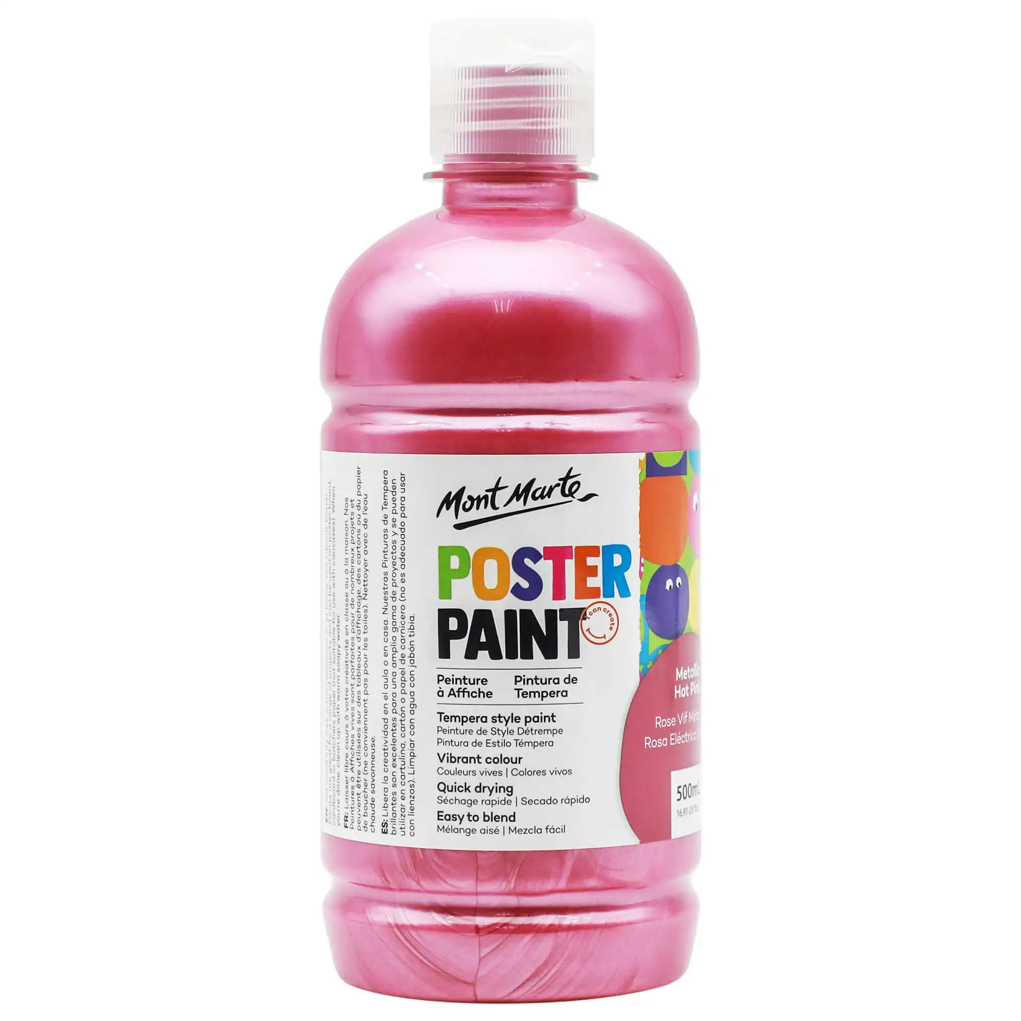 Mont Marte Poster Paint Metallic Hot Pink