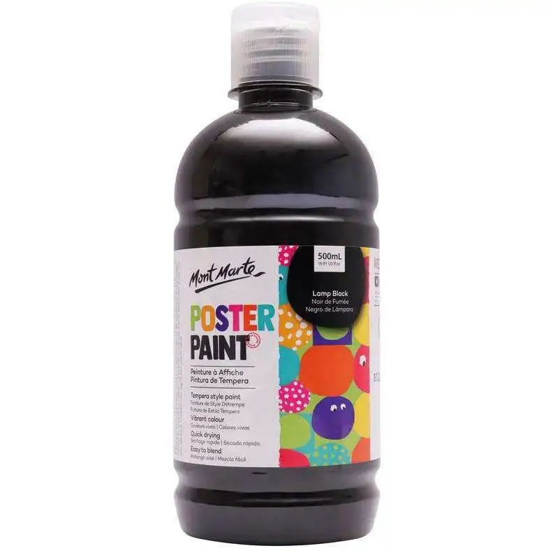 Mont Marte Poster Paint - Lamp Black