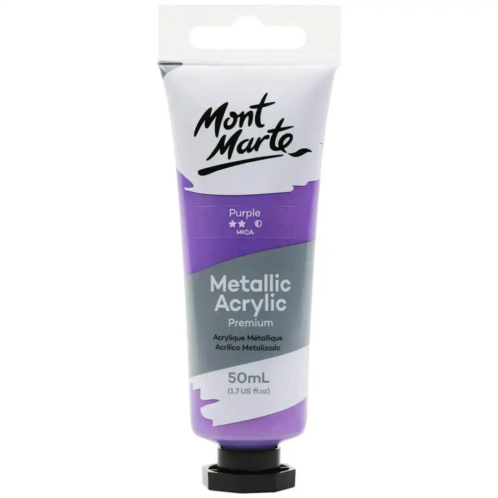 Mont Marte Metallic Acrylic Paint - Purple