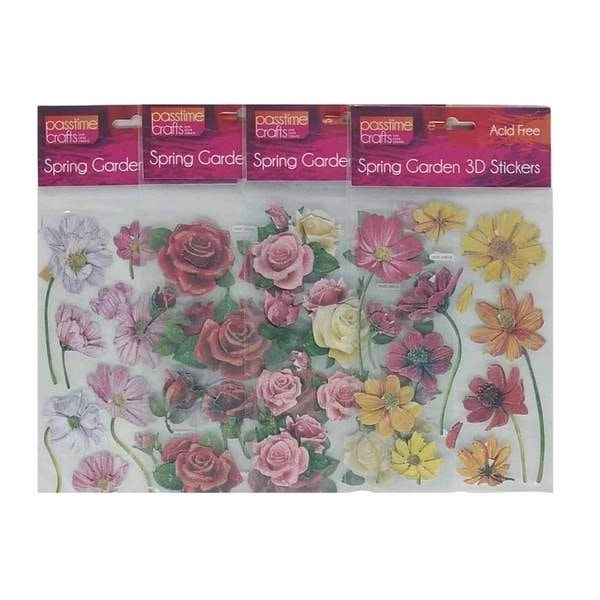 3D Stickers - Roses or Daisies