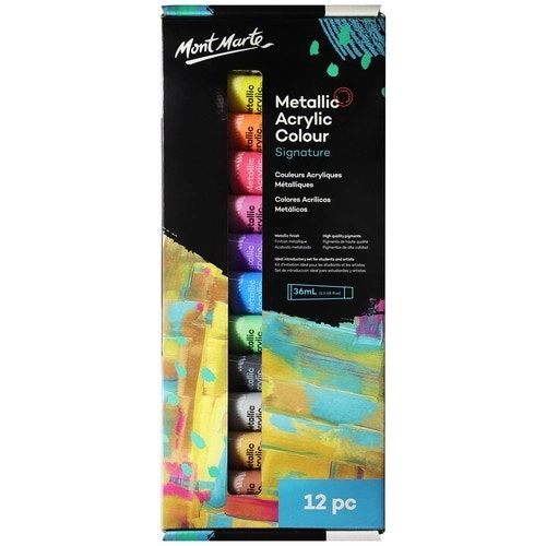 Mont Marte Metallic Acrylic Set - ONLINE PRICE ONLY