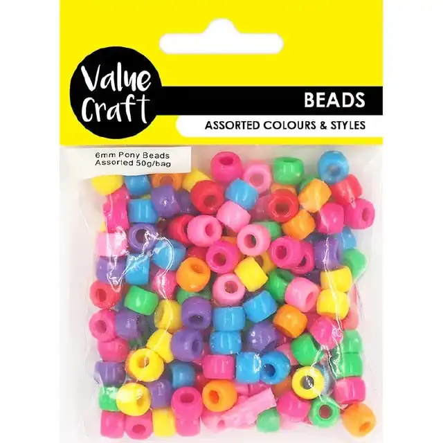 Pony Beads - Multi Coloured