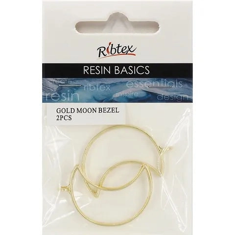 Uv Resin Bezel Moon - Gold