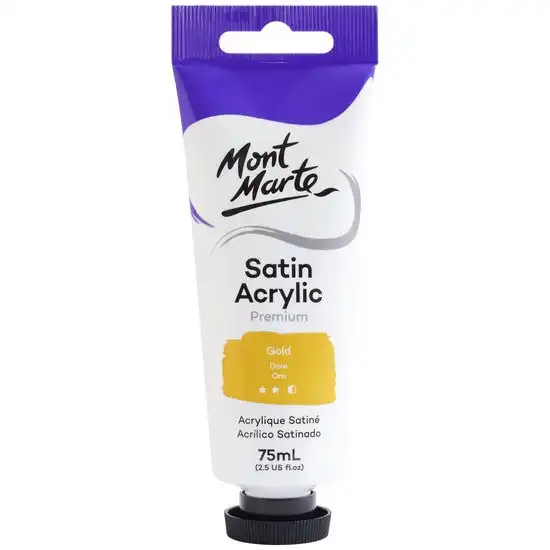 Mont Marte Satin Acrylic Paint - Gold