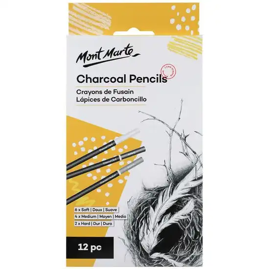 Mont Marte Signature Pencils - Charcoal