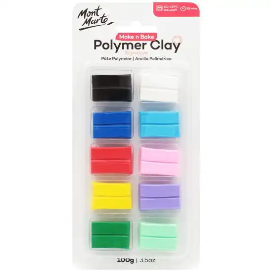 Mont Marte Signature Make 'n' Bake Polymer Clay - Multicoloured