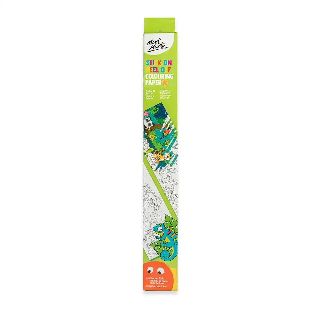 Mont Marte Stick On-Peel Off Colouring Paper Roll