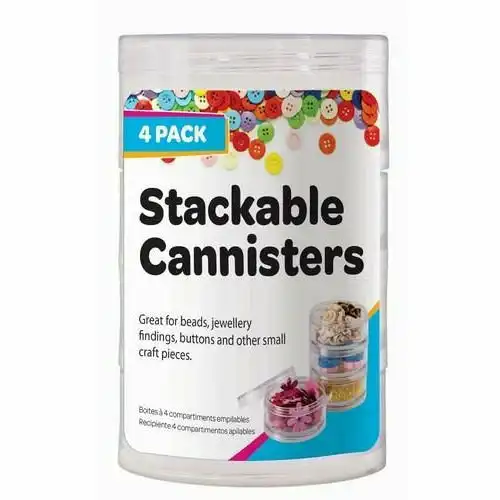 Stackable Cannisters - Clear