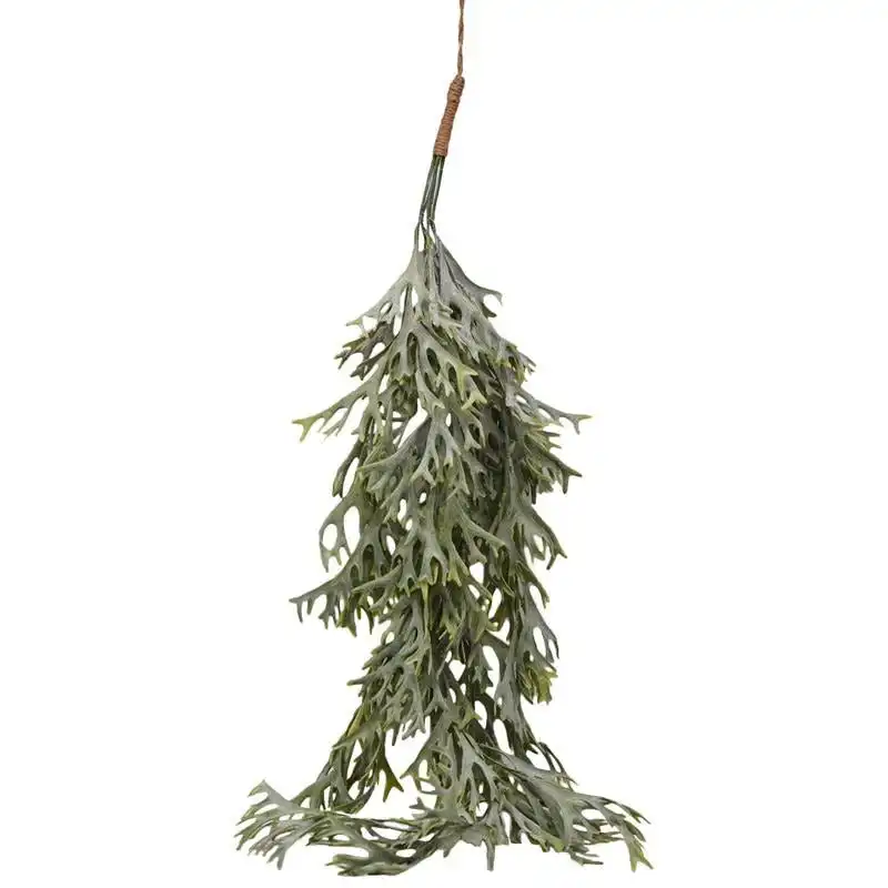 Faux - Staghorn Leaf Hanging Vine