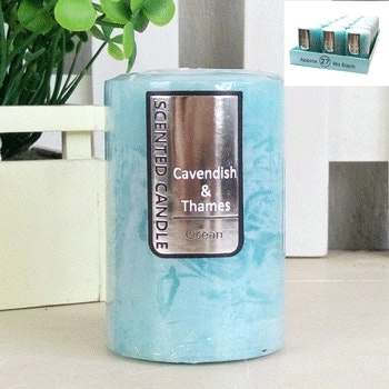 Light Blue Rustic Scented Candle - Ocean