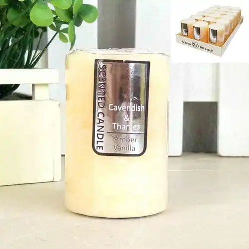 Ivory Rustic Scented Candle - Amber Vanilla