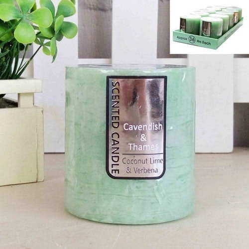 Aqua Rustic Scented Candle - Coconut Lime and Verbena