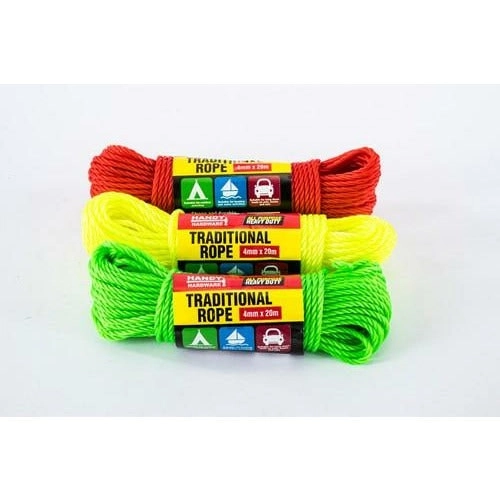 Traditional Rope Heavy Duty - 4mm x 20m 1 Piece Assorted