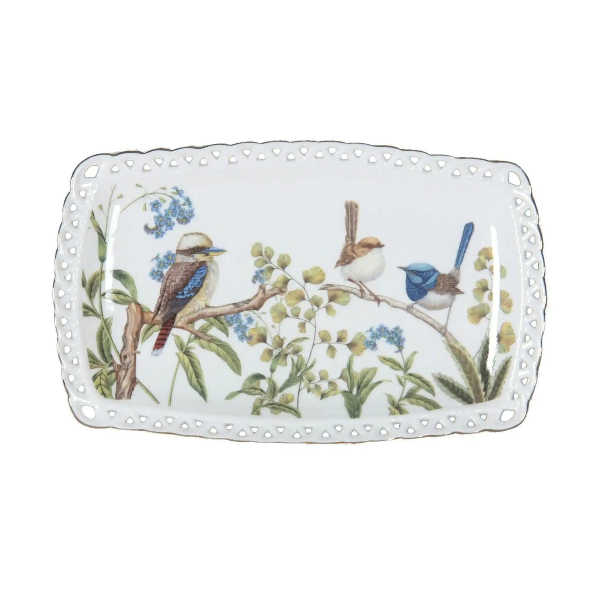 Australian Birds Fine Bone China - Sandwich Plate