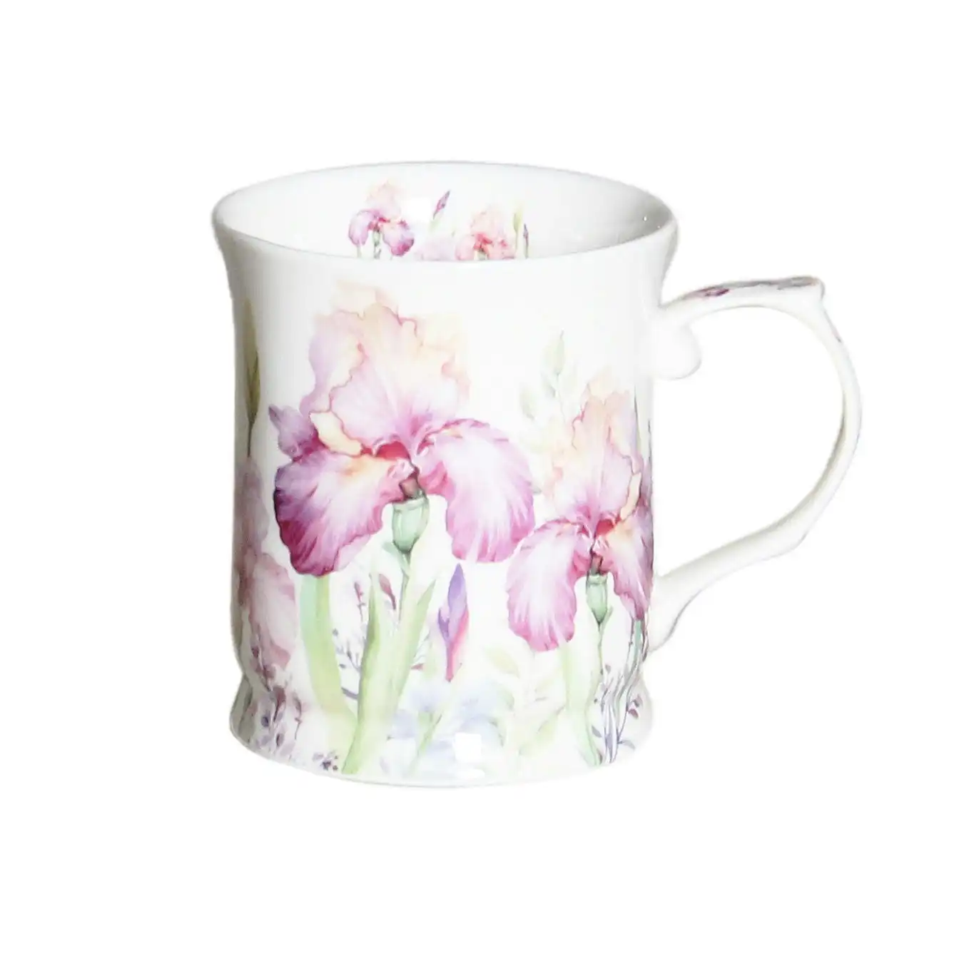 Iris Flower Fine Bone China - Mug