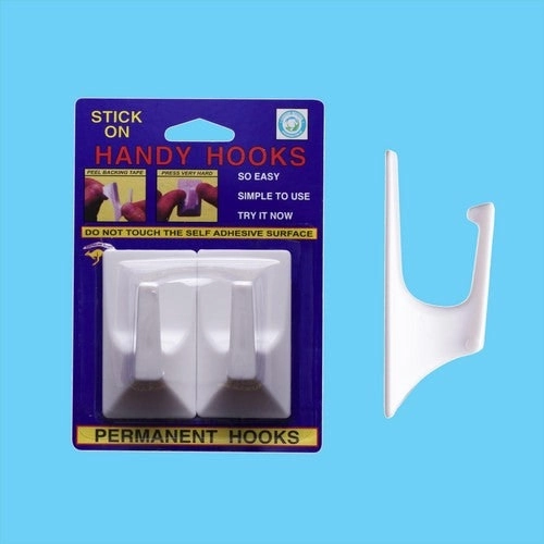 Hooks Stick On Permanent - Large