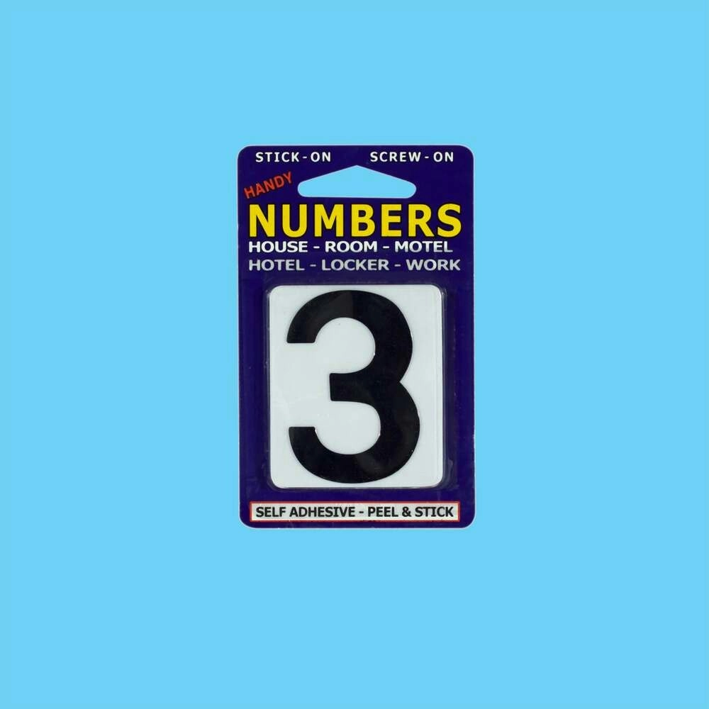 Numbers NO.3 White and Black