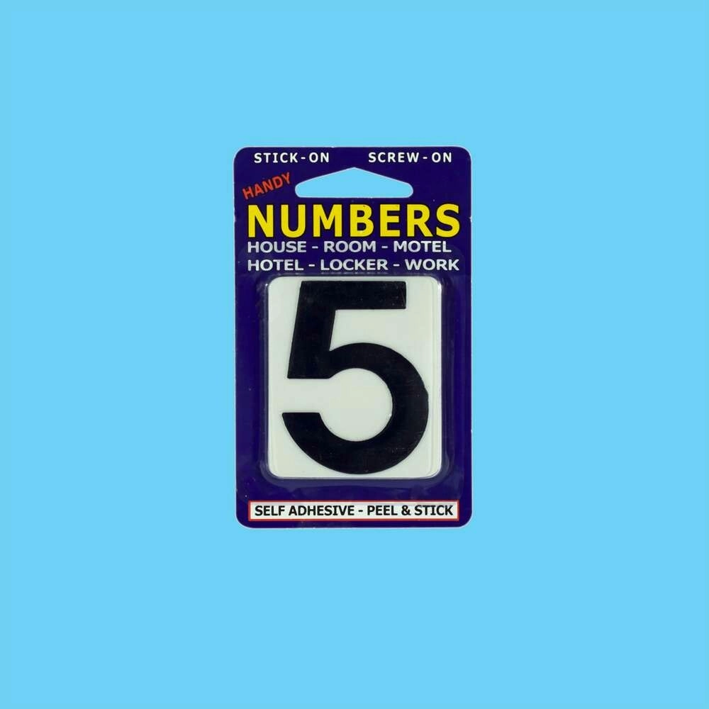 Numbers NO.5 White and Black