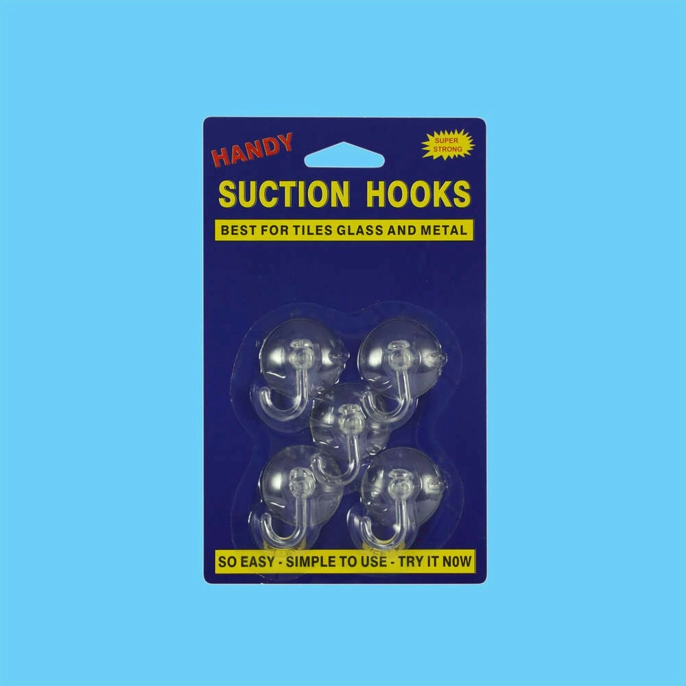 Suction Hooks Clear - Small