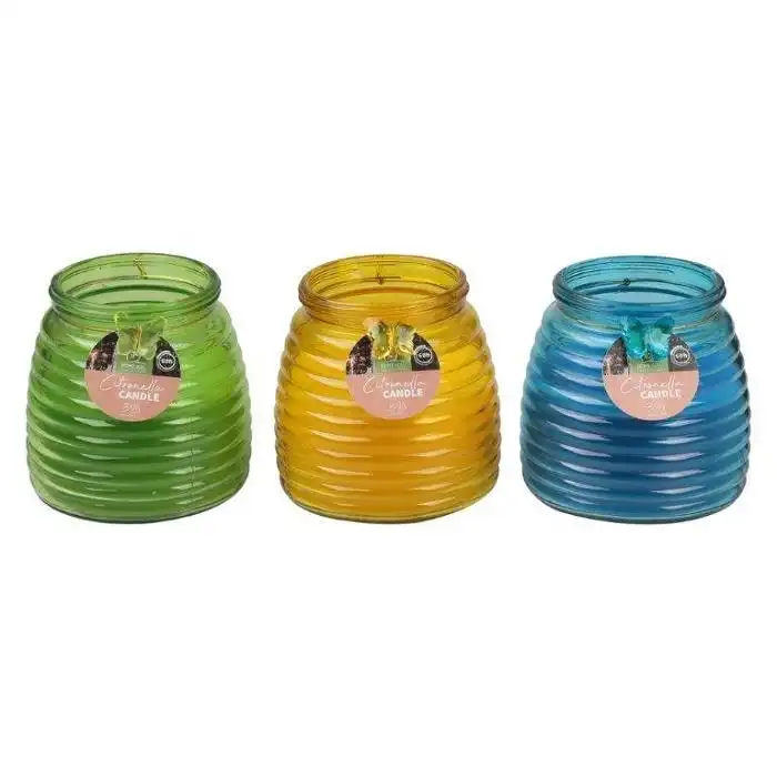 Citronella Candle in Glass Honey Pot