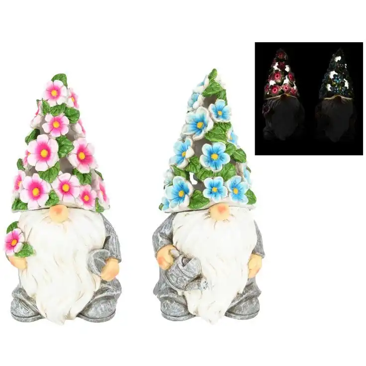 Gnome - Solar Flower Light Up Hat