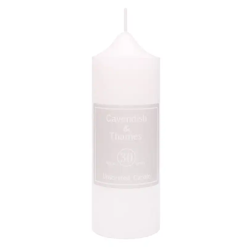 Unscented White Candle