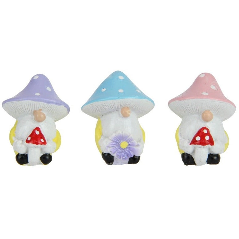 Miniature - Gnome with Mushroom Hat