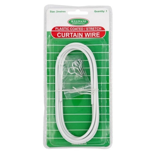 Curtain Wire PVC Coated - White