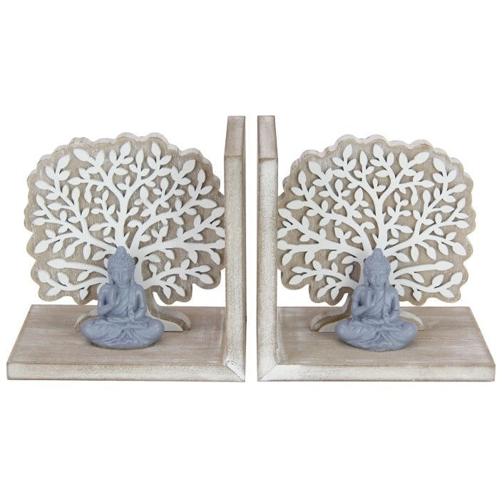 Bookends - Buddha & Tree of Life