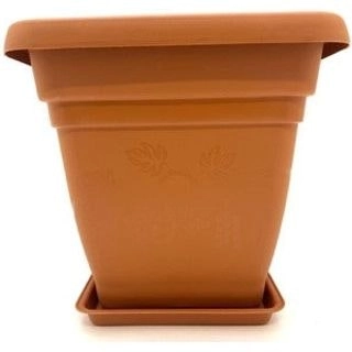 Square Flowerpot with Plate