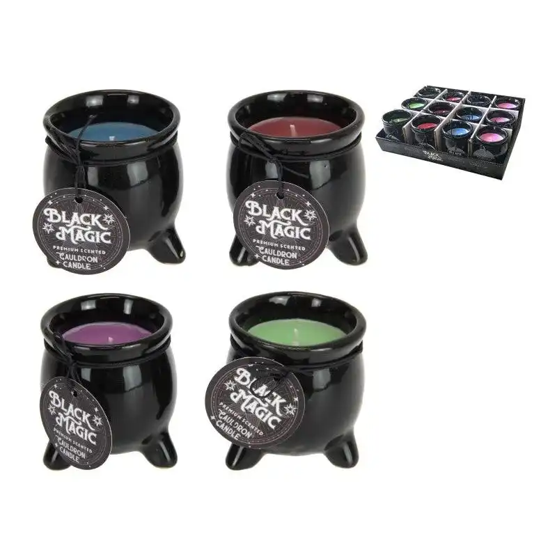 Black Magic Cauldron Candles