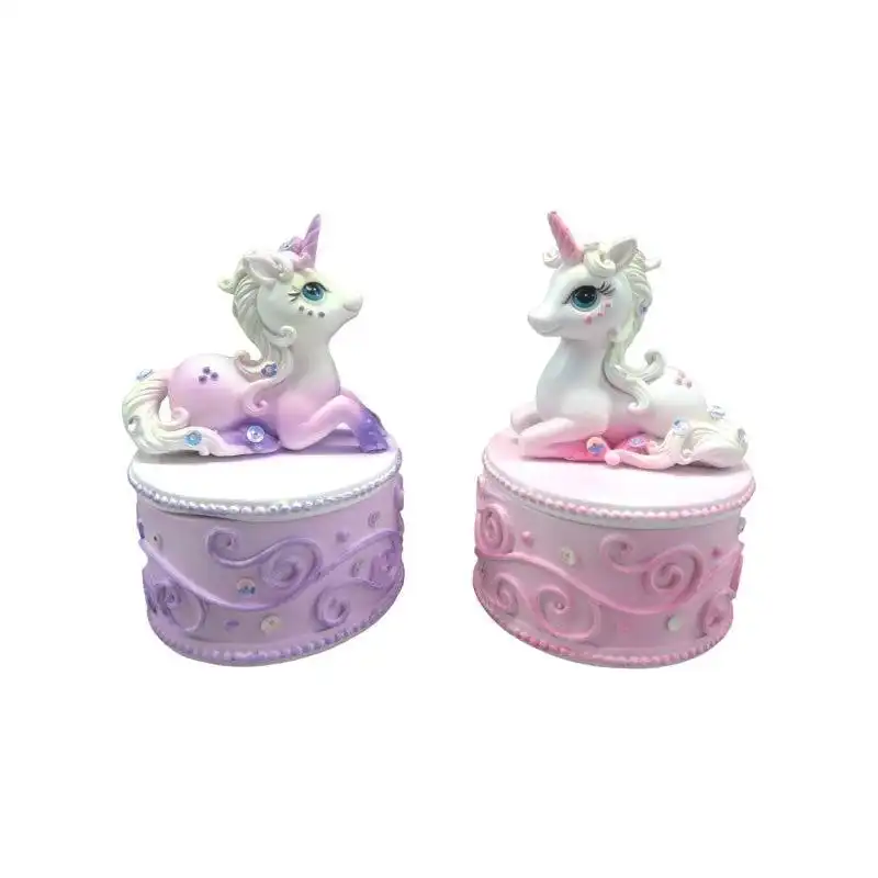 Jewelled Unicorn Pin Box