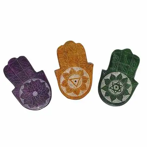 Soapstone - Chakras Incense Hand