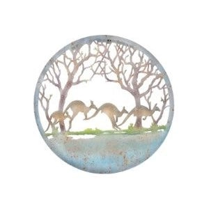 Kangaroo Coloured Metal - Wall Art