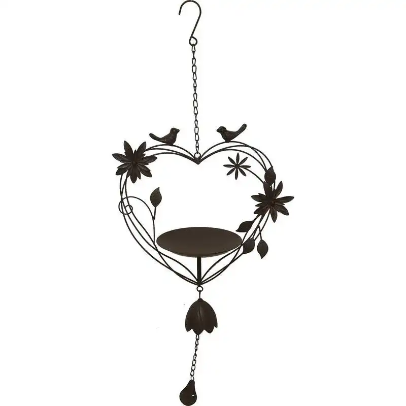 Wind Chime Cast Iron - Heart Shaped Bird Bath