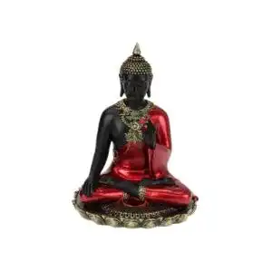 Sitting Rulai Buddha - Red Gloss Finish