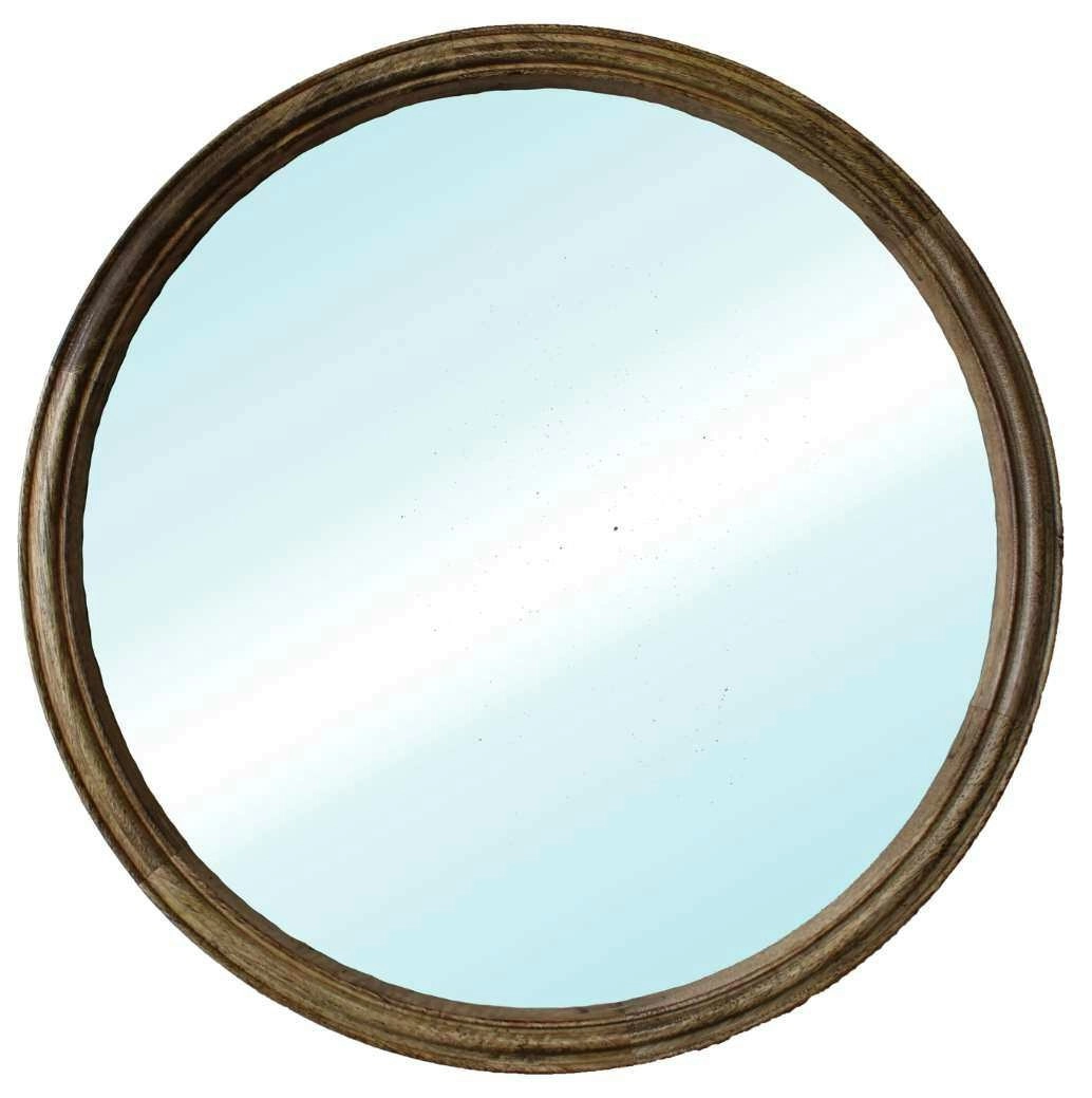 Wooden Arch Mirror Dark Walnut