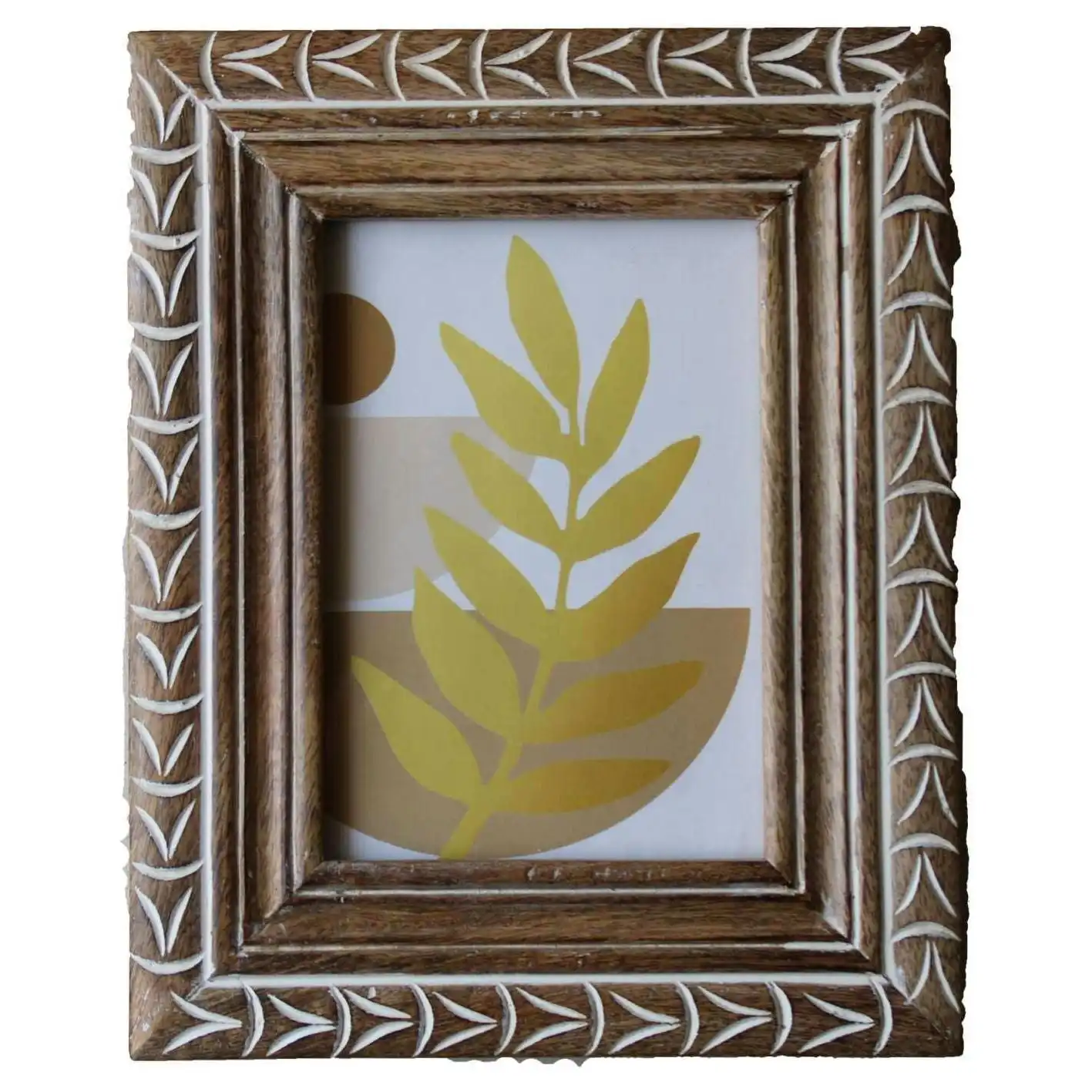 Wooden Photo Frame Distressed White