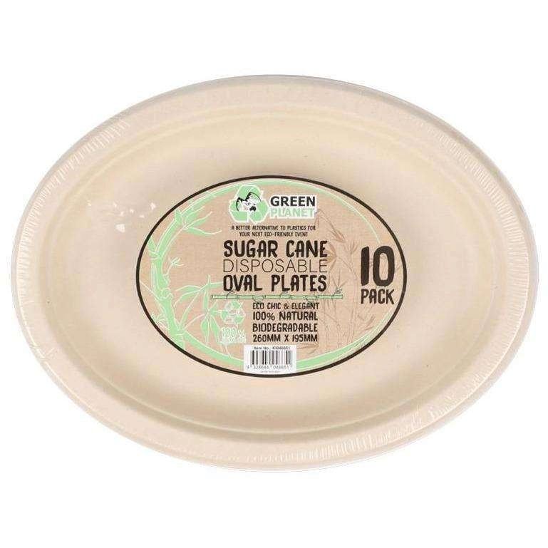 Eco Biodegradable Disposable - Oval Plate