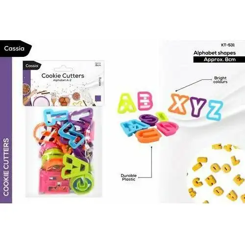 Cookie Cutters Alphabet A-Z