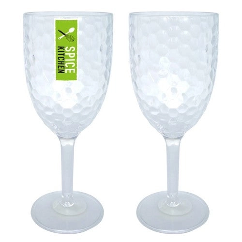 Reusable Plastic Ripple Style - Wine Glass