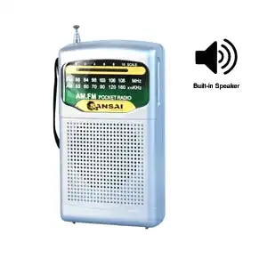 AM FM Radio with Built In Speakers