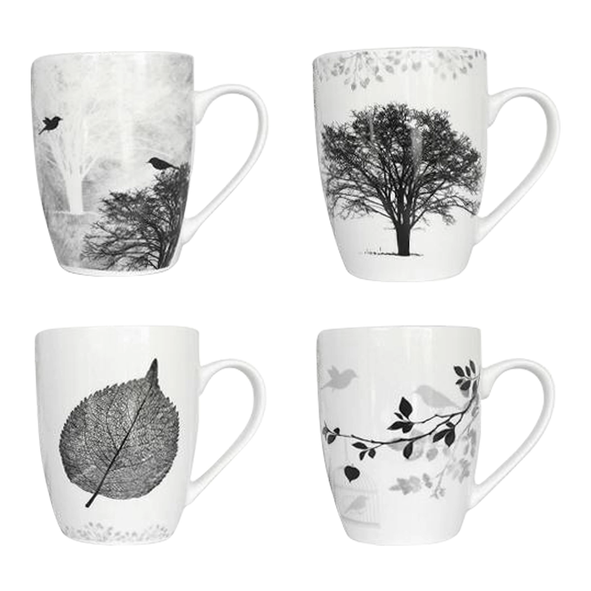 Mug - Black & White Tree