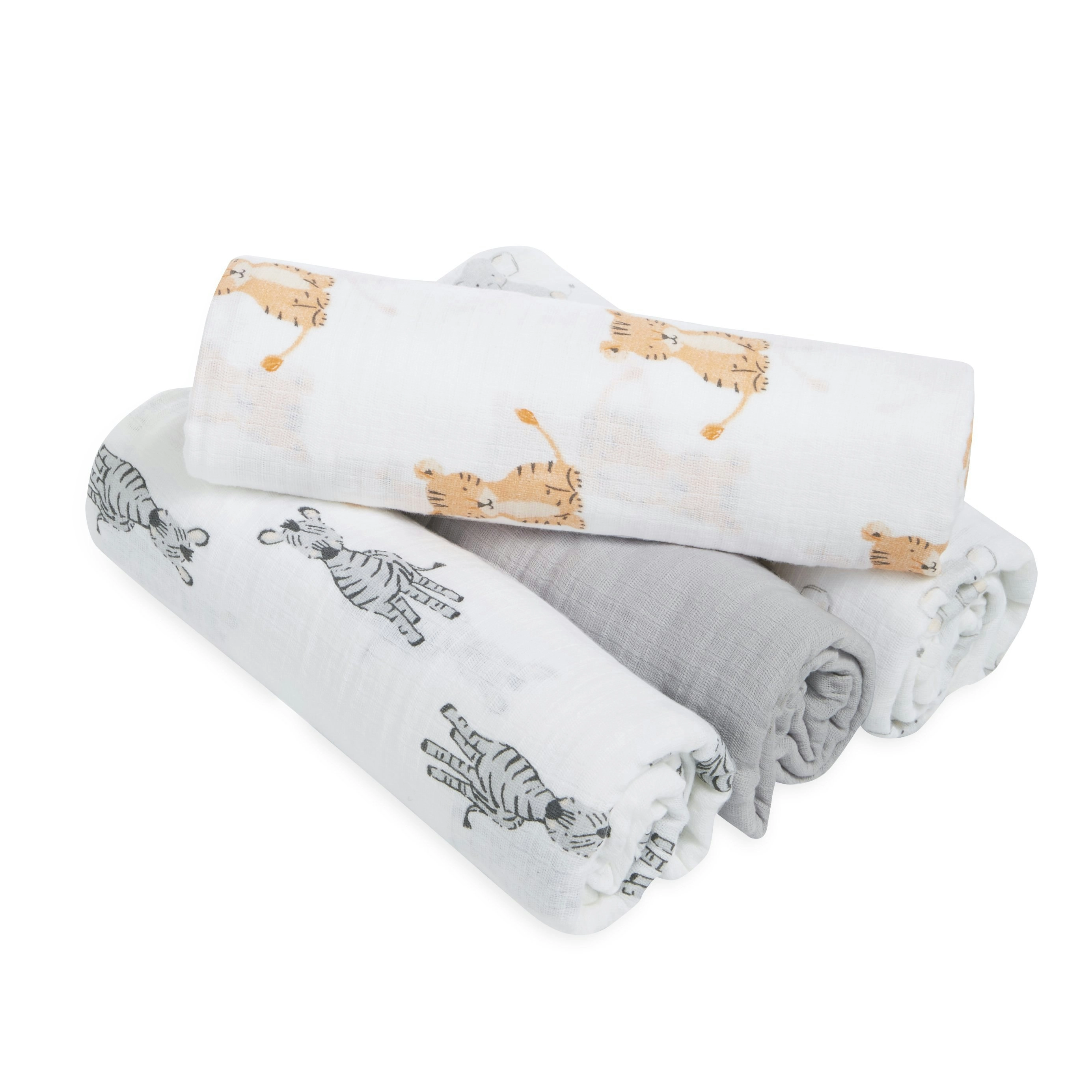 Aden + Anais safari babes 4pack muslin swaddles