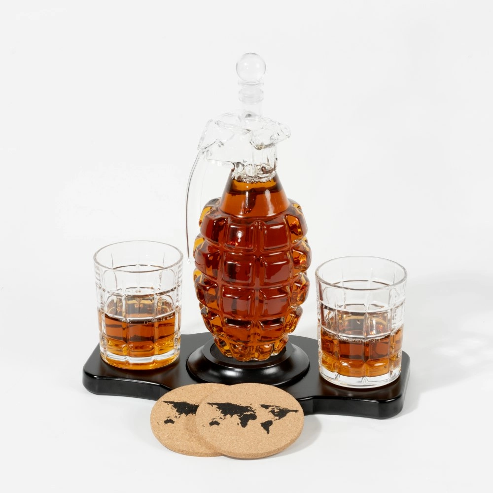 Refined Gifts Grenade Decanter Set