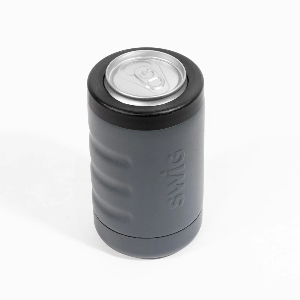 Swig Ultra Grip Can Cooler Charcoal