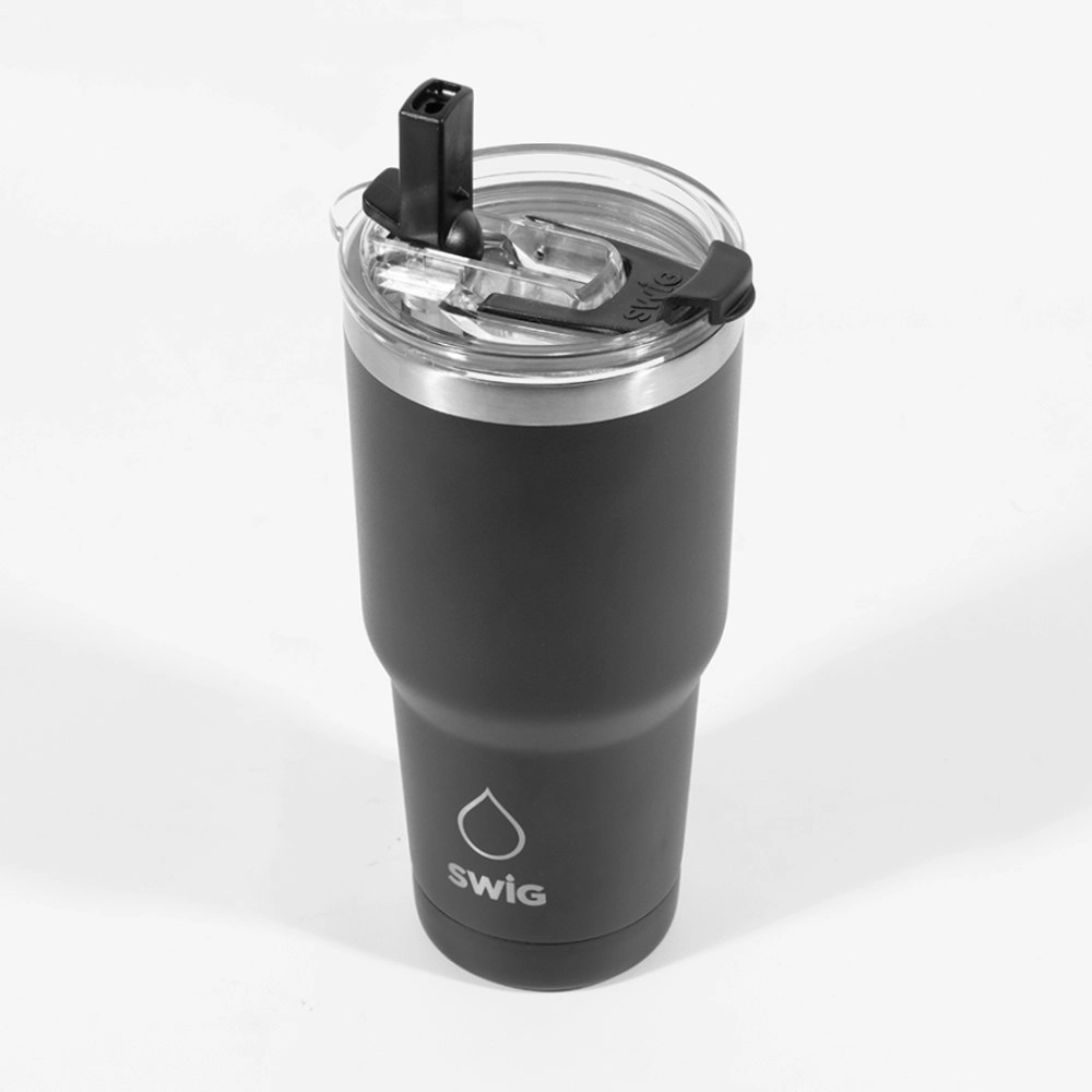 Swig Tumbler Black Graphite 590mL