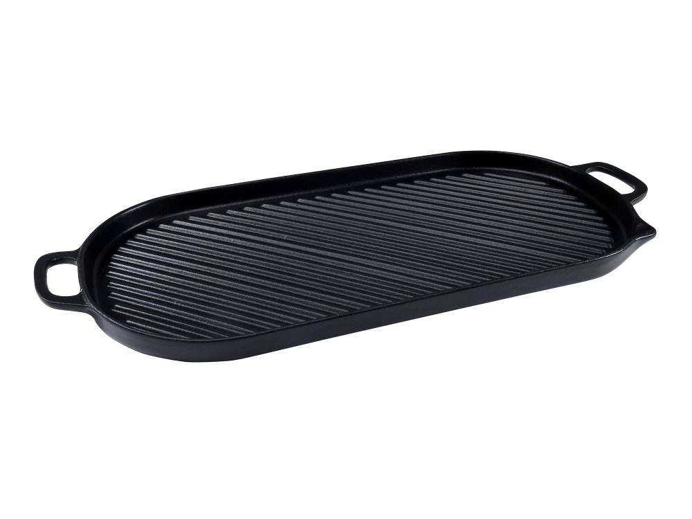 Chasseur Oval Stove Top Grill 52 x 23cm - Black